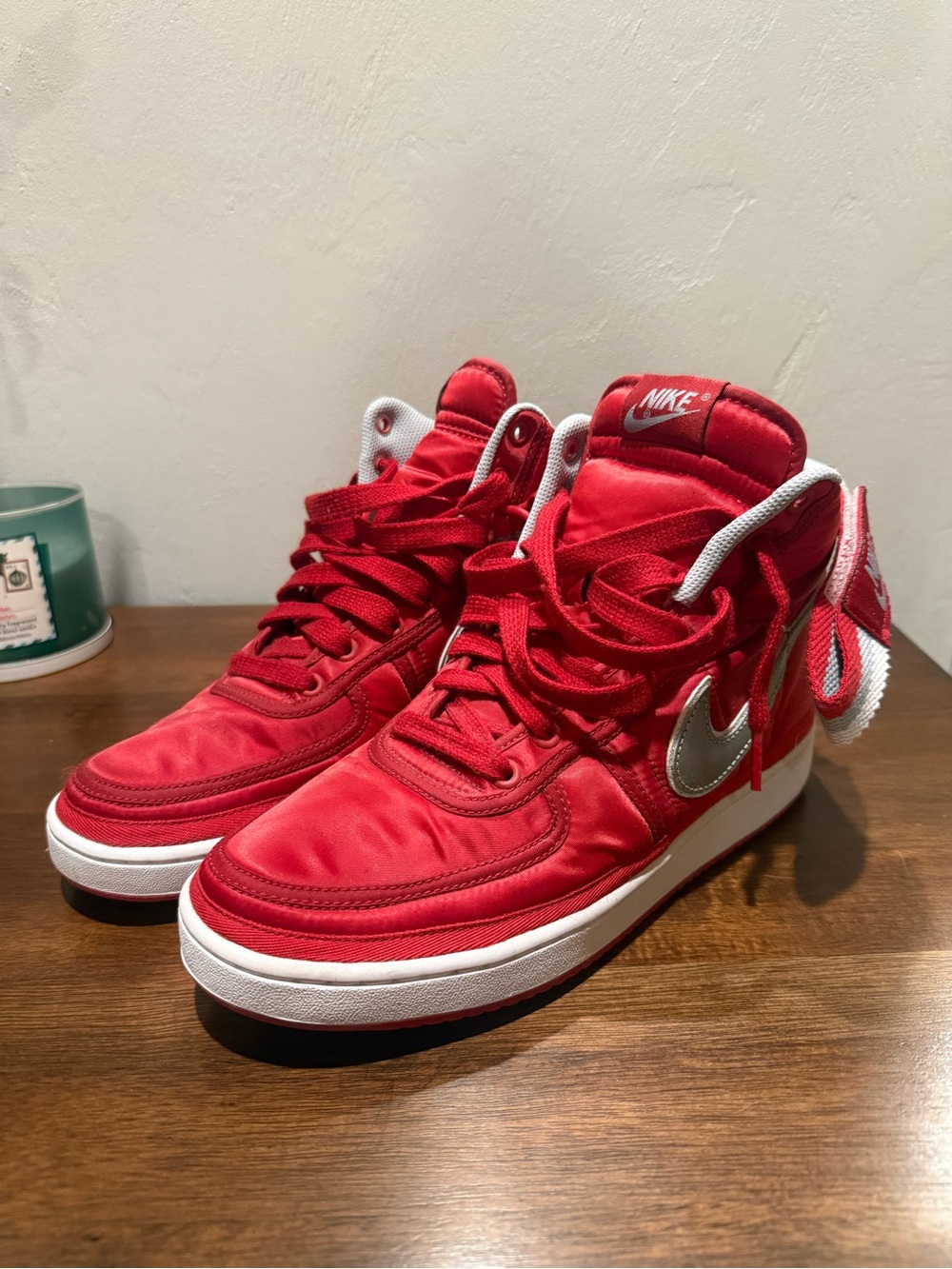 Men’s Nike Vandal High Supreme 'Metallic Pack' in University Red